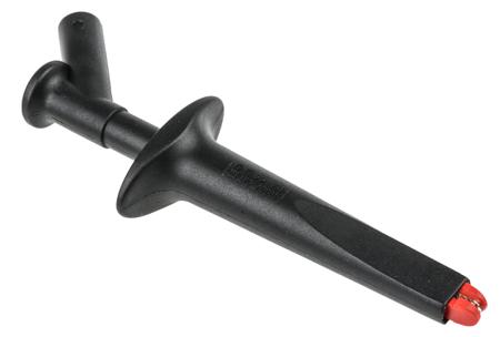 66.9474-21 Staubli Crocodile Clip 4 mm Connection, Nickel-Plated Steel Contact, 20A, Black