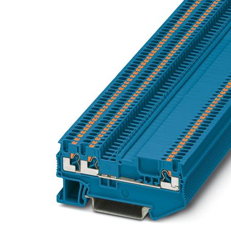 3210319 Phoenix Contact  PT 1.5/S-TWIN-MTD BU Series Grey, Push In Termination