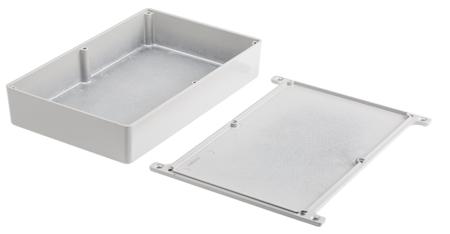 146-5361 Aluminium Enclosure, Flanged, 187 x 118 x 38mm
