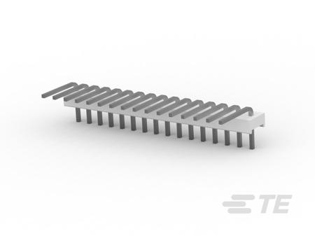 1-640453-6 TE Connectivity MTA-100 Series Right Angle Board PCB Header, 16 Contact(s), 2.54 mm Pitch, 1 Row, Unshrouded