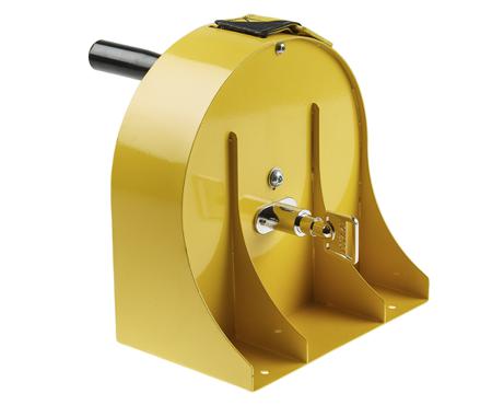 970-35-NV-D4 23m Black, Yellow Barrier & Stanchion Tape Cassette