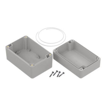 206-9099 RS PRO Light Grey ABS Enclosure, IP65, Light Grey Lid, 120 x 80 x 75.2mm