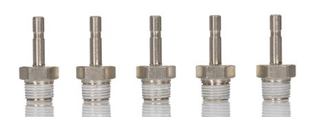 101150418 Norgren Pneumatic Straight Threaded-to-Tube Adapter, R 1/8 Male, Plug In 4 mm