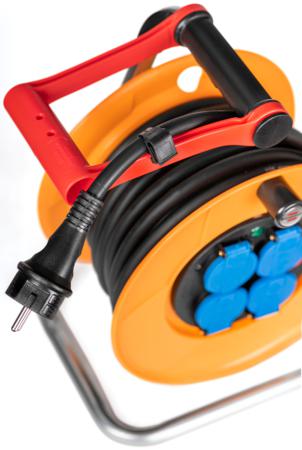 1079341 brennenstuhl 15m 4 Socket Type E - French Cable Reel Open Reel, 230 V, IP44