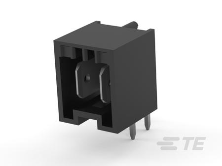521384-2 TE Connectivity RAST Series Right Angle Board Mount PCB Header, 2 Contact(s), 5mm Pitch, 1 Row(s), Shrouded