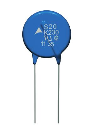 B72220S2301K101 EPCOS Advanced Series Disc Varistor 780pF 100A, Clamping 775V, Varistor 470V