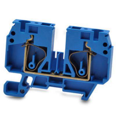 262-4156 RS PRO Blue Feed Through Terminal Block, 6mm², 1-Level, Spring Termination