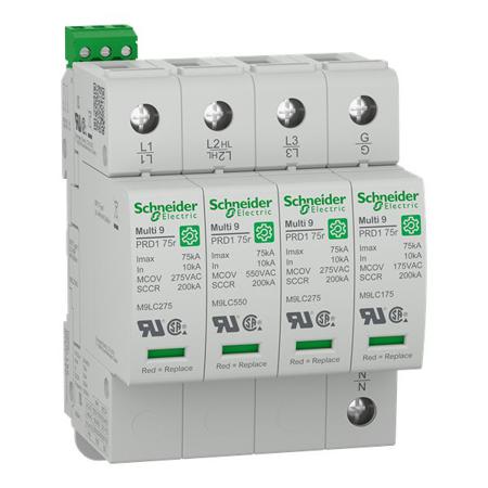 M9L27480 Schneider Electric Surge Arrester, 75kA, 1500V (Volts), Plug In Mount