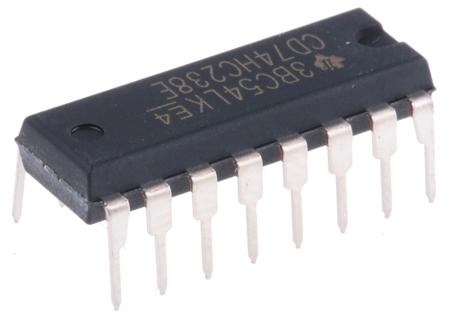 CD74HC238E Texas Instruments , Decoder, 16-Pin PDIP