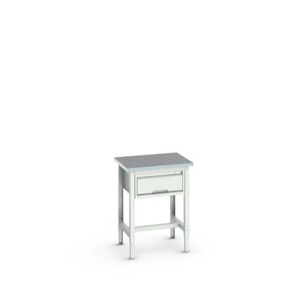 16921601.16 Bott Steel Workbench, 200kg Max Load, Adjustable Height, 930mm x 600mm x 700mm