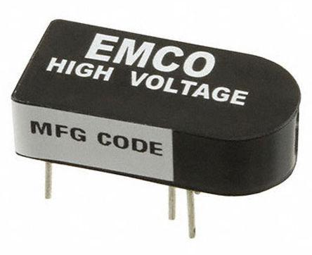 AH025P-12 XP Power AH DC-DC Converter, 250V dc/ 6mA Output, 0 → 12 V dc Input, 1.5W, Through Hole, +75°C Max Temp -25°C