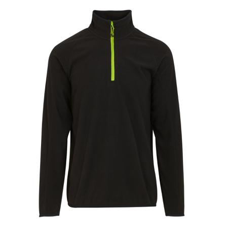 TRF691-W0B-80 Regatta Professional TRF691 Black/Lime 100% Polyester Fleece Jacket XL