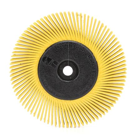 7100138291 3M Brass Circular Abrasive Brush, 6in Diameter