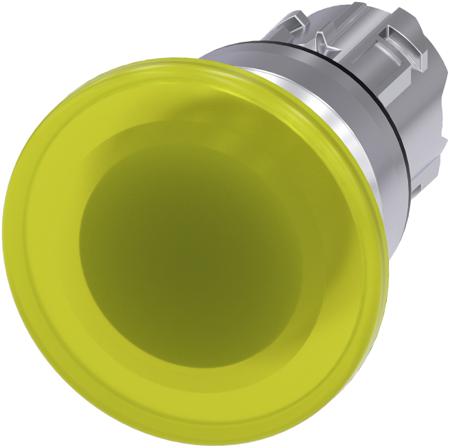 3SU1051-1BD30-0AA0 Siemens SIRIUS ACT 3SU10 Series Yellow Momentary Push Button Head, 22mm Cutout, IP66, IP67, IP69K