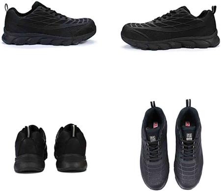 RS4010-010 RS PRO Men's Black Toe Capped Safety Trainers, UK 10, EU 44