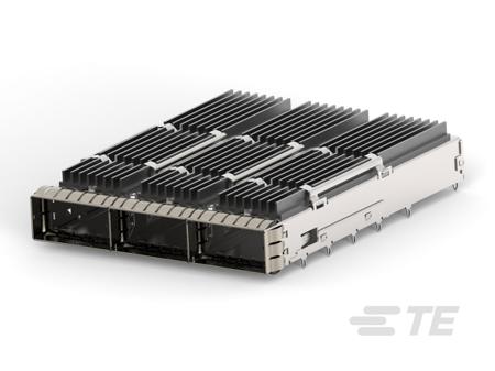 2342886-1 TE Connectivity Pluggable I/O Connector QSFP Press Fit 3-Port 1-Position,