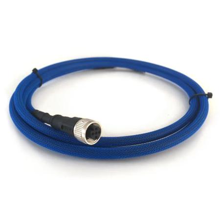 11142 Hauber Elektronik M12 4-pin Sensor Cable, 5m Cable Length for Use with HE100.02 Ex