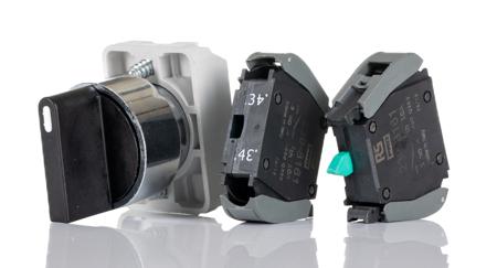 238-3954 RS PRO 3 Position Short Lever Selector Switch - (2NO) 22.5mm Cutout Diameter