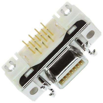 10214-55G3PC 3M MDR 102 14 Way Right Angle Through Hole D-sub Connector Socket, 1.27mm Pitch