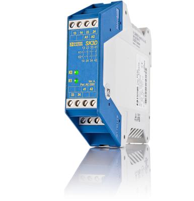 474282 ZANDER AACHEN SK3D SK3D 1 Auxiliary Contacts Safety Relay 24V, Single/Dual-Channel 3 Safety Contacts
