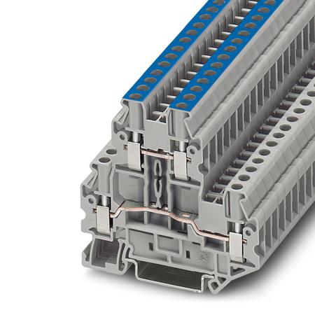3044681 Phoenix Contact  UTTB 2.5-L/N Series Grey, Double-Level, Screw Termination