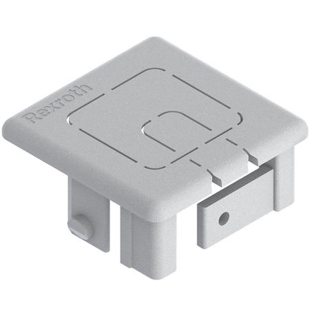 3842551004 Bosch Rexroth Grey PP Cover Cap, 40 Strut Profile, 10mm Groove