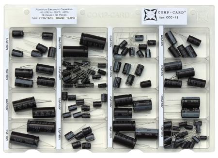 CCC-19 Nova, Through Hole Aluminium Capacitor Kit 193 pieces