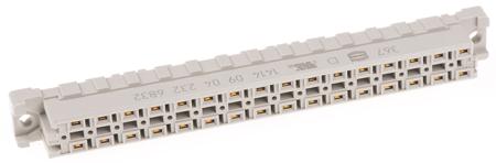 09042326832 HARTING 09 04 32 Way 5.08mm Pitch, Type D Class C2, 2 Row, Straight DIN 41612 Connector, Socket