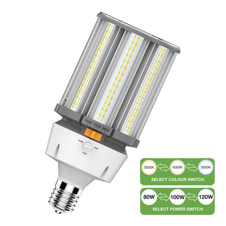 145792 LED Corn Switch E40 80W-120W 3000K-5000K
