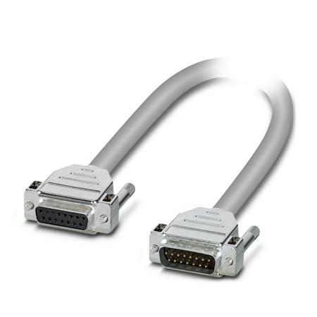 1066602 Phoenix Contact Female 15 Pin D-sub to Male 15 Pin D-sub Serial Cable, 2m