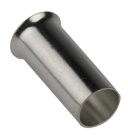 178-7357 RS PRO Crimp Bootlace Ferrule, 12mm Pin Length, 4.9mm Pin Diameter, 10mm² Wire Size