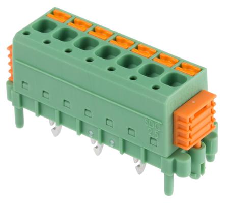 1864082 Phoenix Contact SDC 2.5/ 7-PV-5.0-ZB Series PCB Terminal Block, 7-Contact, 5mm Pitch, Through Hole Mount, 1-Row, Screw