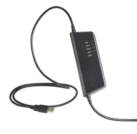 73-30130-01411-4 Kvaser 4 Port USB Ethernet Adapter USB 2.0 D-sub to USB 1Mbit/s Network Speed