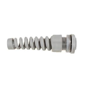 PNS3/8 SL080 Alpha Wire FIT Wire Management Series Slate Chloroprene Rubber (O-Ring/Seal), Polyamide Cable Gland, NPT 3/8in Thread,