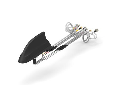 L000423-11 TE Connectivity  Shark Fin Multi-Band Antenna with SMA Connector, 4G, 4G (LTE), 5G (LTE), Bluetooth (BLE),