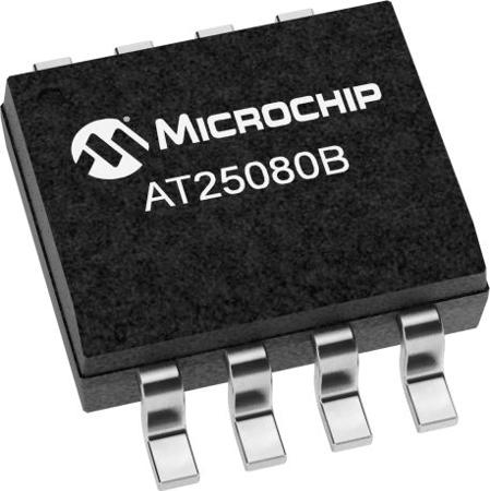 AT25080B-SSPDGV-T Microchip ,  8 kB EEPROM,  5 ns 8-Pin SOIC SPI