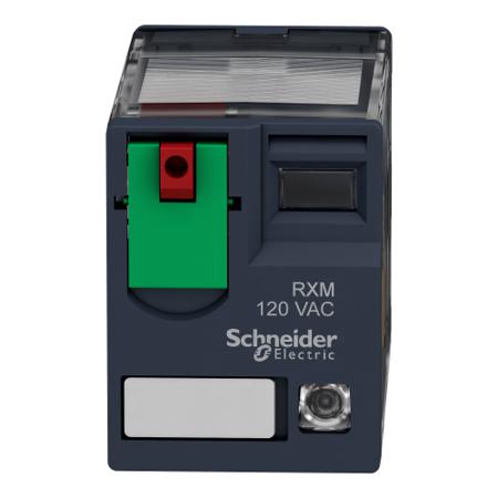 RXM2AB2F7 Schneider Electric DPDT Non-Latching Relay Plug In, 120V ac Coil, 12 A
