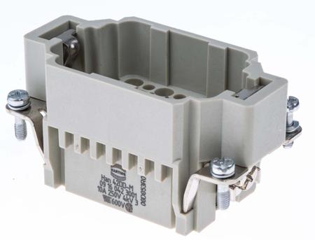 09160423001 HARTING Heavy Duty Power Connector Insert, 10A, Male, Han DD Series, 42 Contacts