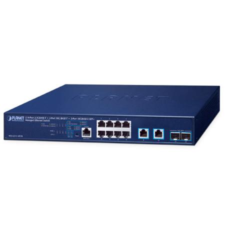 MGS-6311-10T2X Planet , Managed Switch 8 Port Network Switch RJ-45