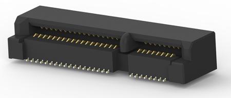 1775838-2 TE Connectivity Mini PCI Express Series Right Angle Female Edge Connector, Surface Mount, 52-Contacts, 0.8mm Pitch,