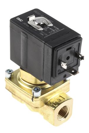 VXED2130-02F-5DO1 SMC Solenoid Valve , 2 port , NC, 24 V dc, 1/4in