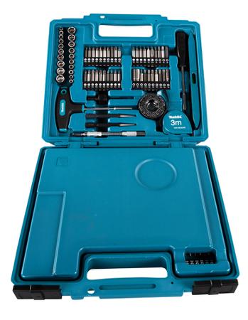 E-06270 Makita 212-Piece Masonry Drill Bit, Metal Drill Bit, Wood Drill Bit Set for Metal, Wood, 54 Max, 1 Min, Metal Bits