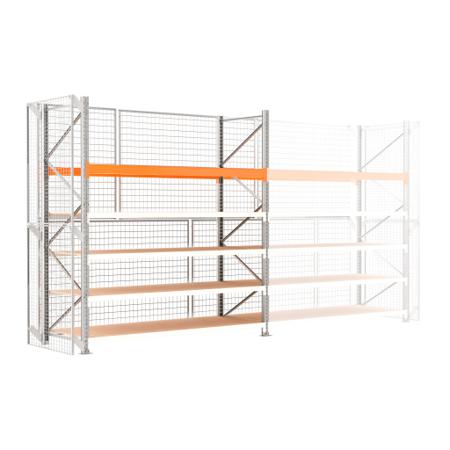 AXZHYBRSEC3027ED1 Manorga Galvanised Sheet Steel Storage Rack System Shelving System, 3000mm