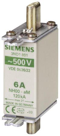 3ND1810 Siemens 25A NH Fuse, NH000, 500V ac