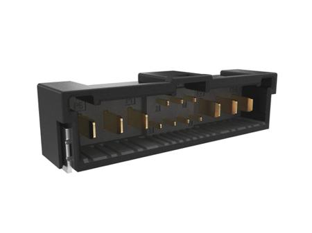 10162688-207206CLF Amphenol Communications Solutions ComboLock Series Right Angle Surface PCB Header, 7 Contact(s), 1 mm Pitch, 2 Row,