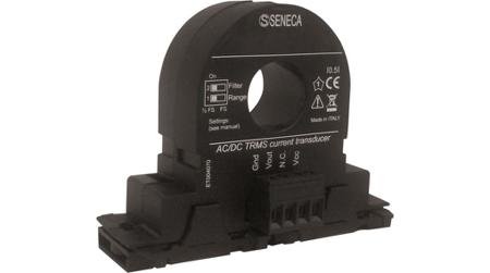 T201DC100 Seneca T201 Series DIN Rail Mounted Current Transformer, 100A Input, 4 → 20 mA Output, 6 → 100 V
