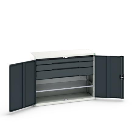 16926607-19 Bott 2 Door, 3 Drawer Sheet Steel Cupboard, 1300 x 550 x 1000mm