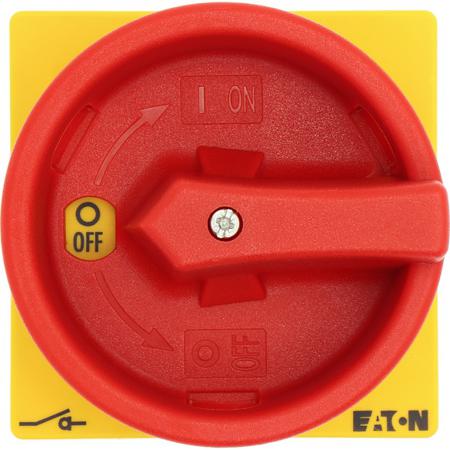 013198-P3-63-EA-SVB-2HI11 Eaton 3 Pole Flush Mount Isolator Switch - 63A Maximum Current, 30kW Power Rating, IP65 (Front)