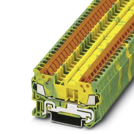 3205035 Phoenix Contact  QTC 1.5-PE Series Green/Yellow, 0.25 → 1.5mm², Single-Level, Quick Connect Termination