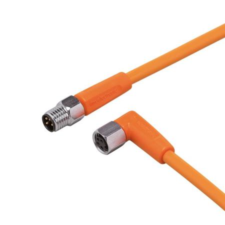 EVT189 ifm electronic Male 1 way M8 to Female 1 way M8 Sensor Actuator Cable, 10 m